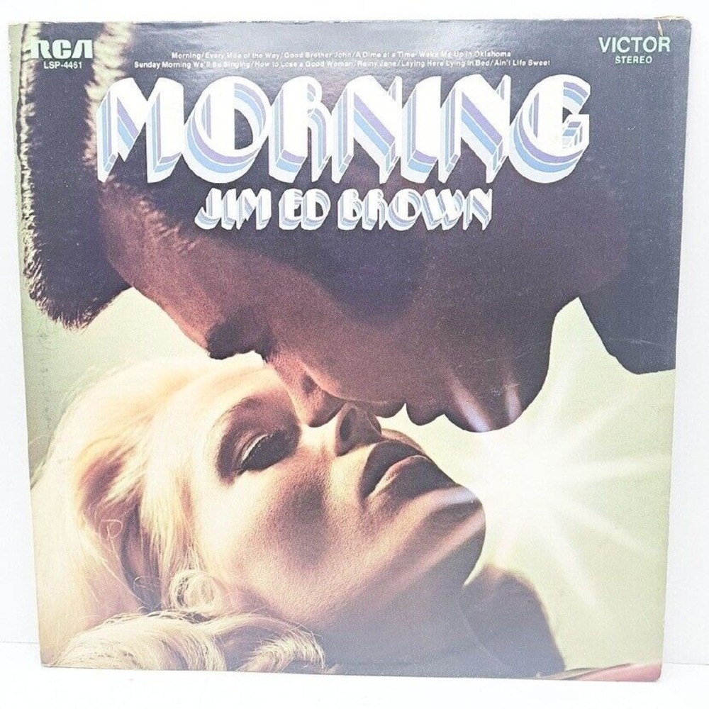 Jim Ed Brown Morning Vinyl Record LP RCA Victor Stereo Country Music Album‎